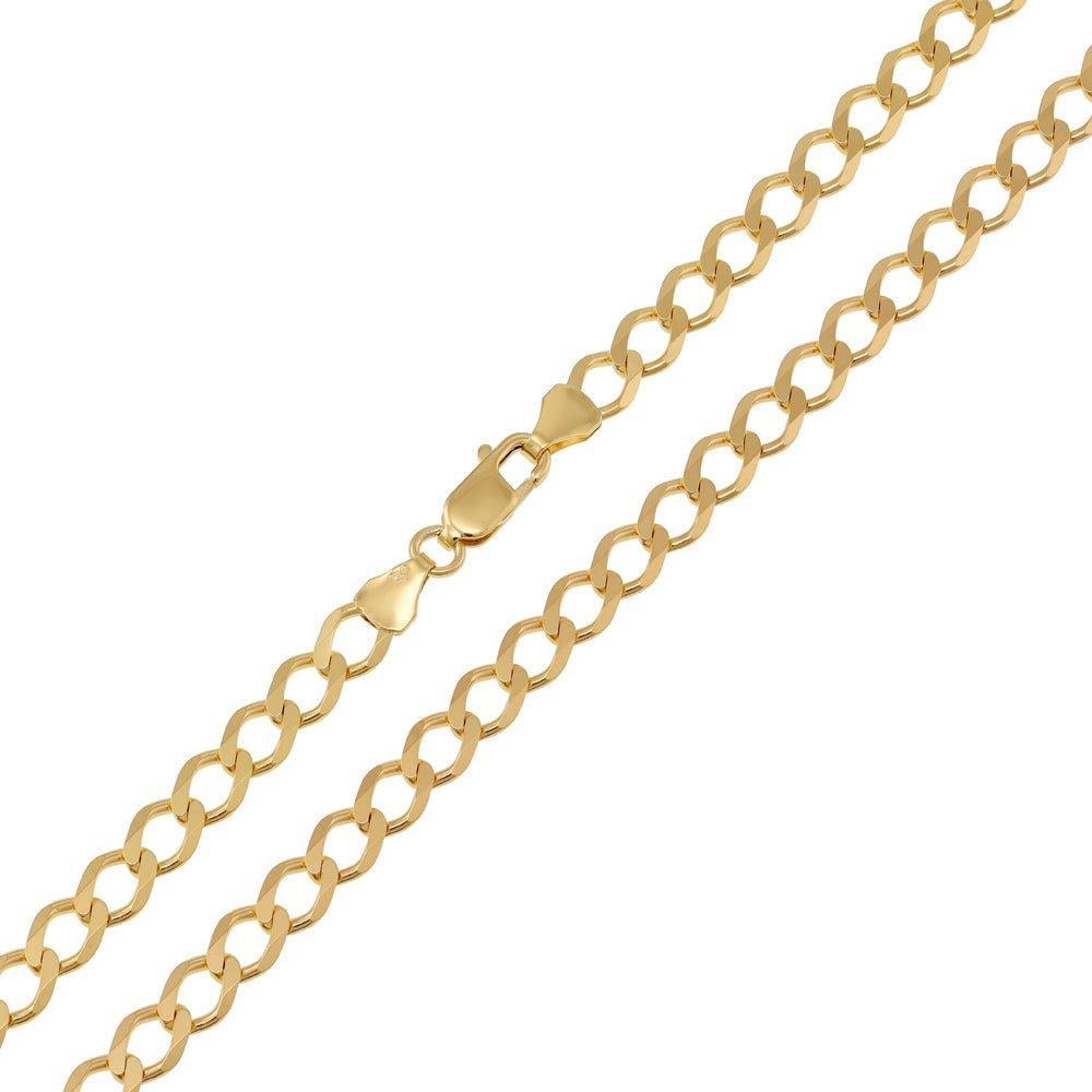 Yellow Gold 5.2mm Economy Curb Chain