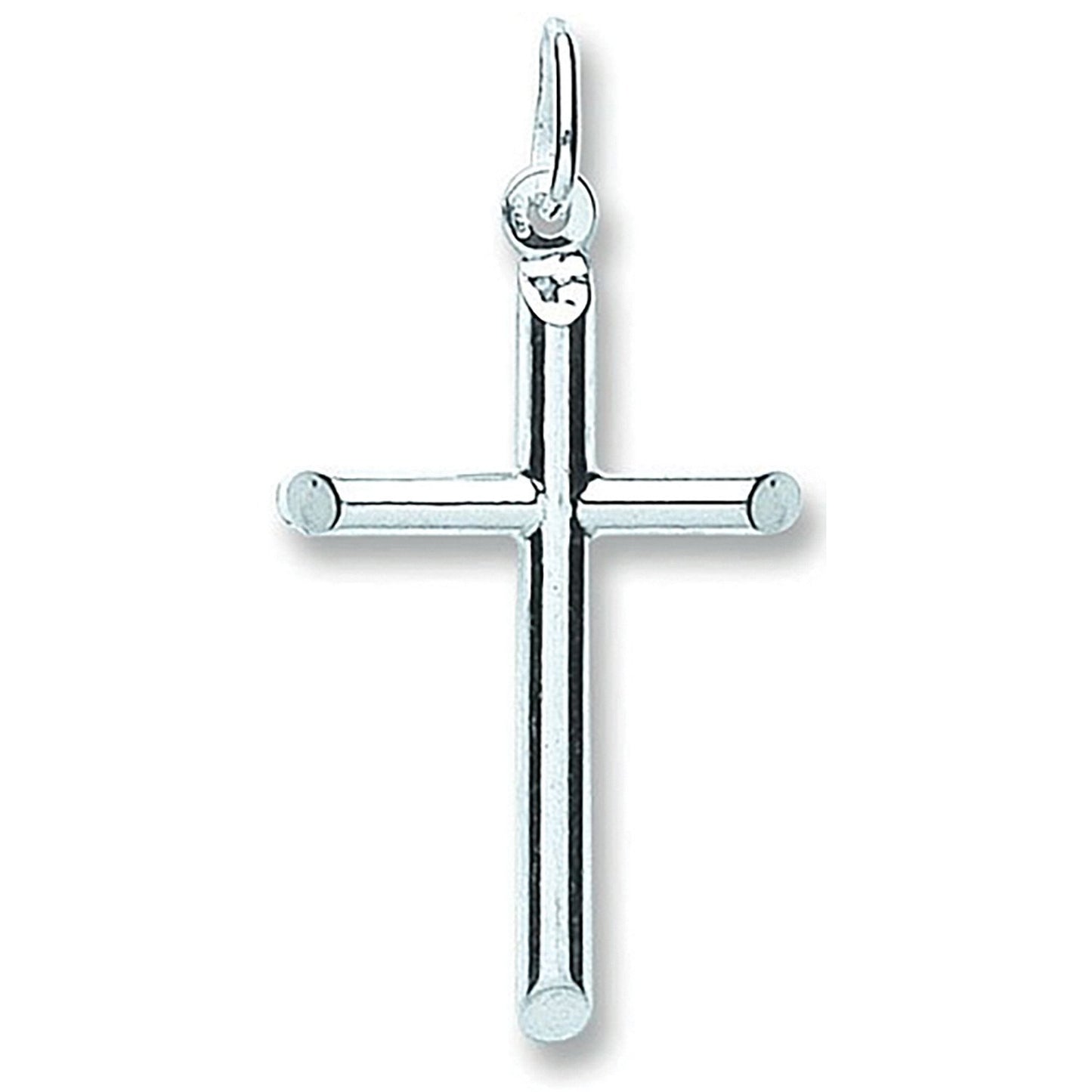 Silver Tubed Cross - 20.4mm