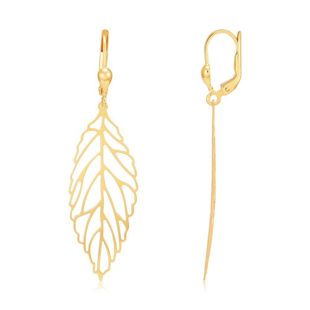 Yellow Gold Fancy Leaf Drops