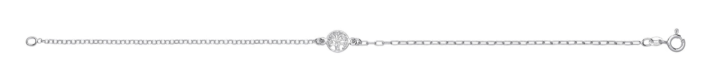 Silver Tree of Life Anklet