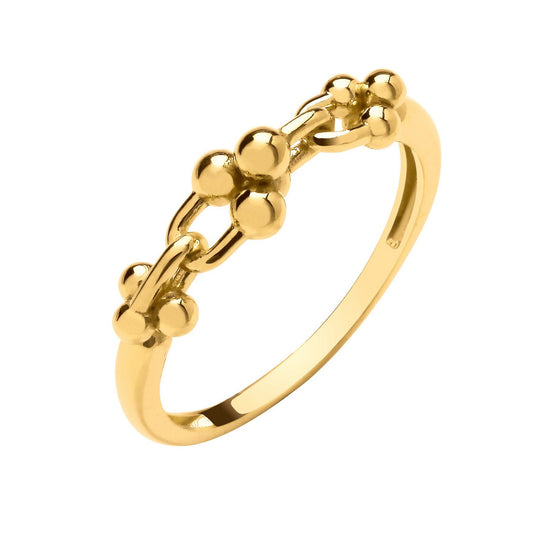 Yellow Gold Bike Lock Ring