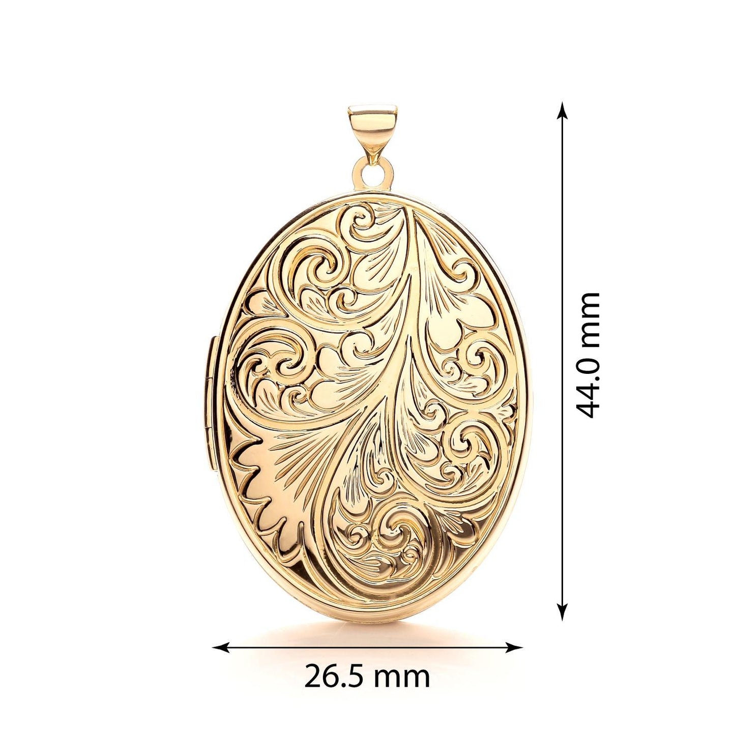 Yellow Gold Oval Shaped Family Locket