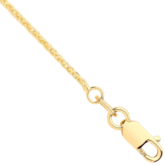 18ct Y/G 1.0mm Spiga Chain
