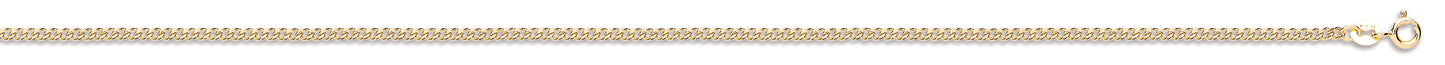 Yellow Gold 2.2mm Classic Hollow Curb Chain