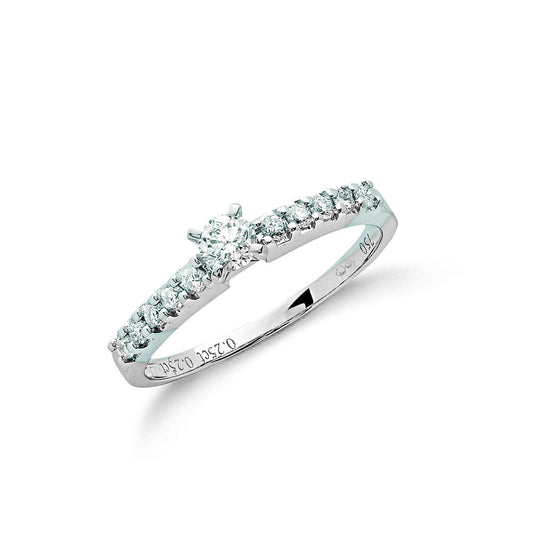 18ct White Gold 0.50ct Diamond Engagement Ring (HNN-A02F63)