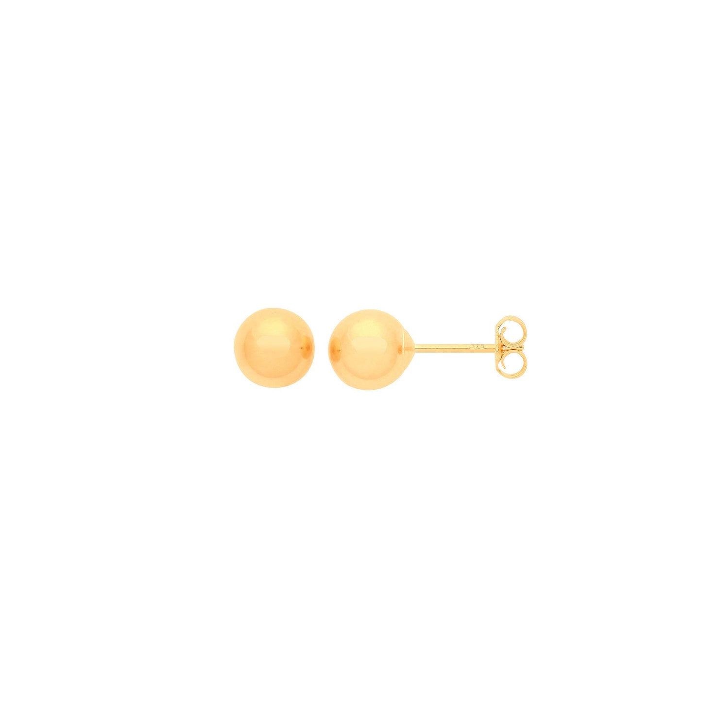 9ct Yellow Gold 5mm Ball Studs