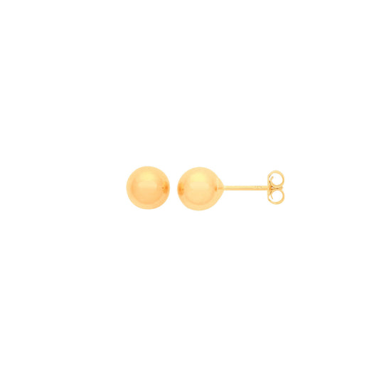 9ct Yellow Gold 5mm Ball Studs