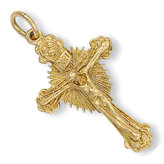 Yellow Gold Casted Crucifix