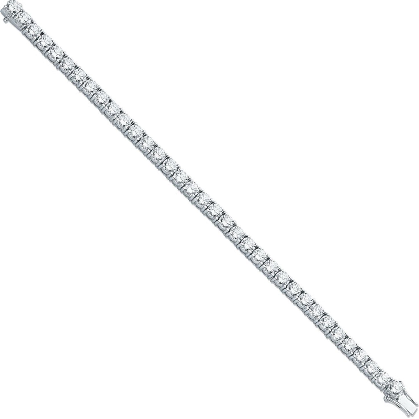 Silver 5.2mm Cubic Zirconia Tennis Bracelet