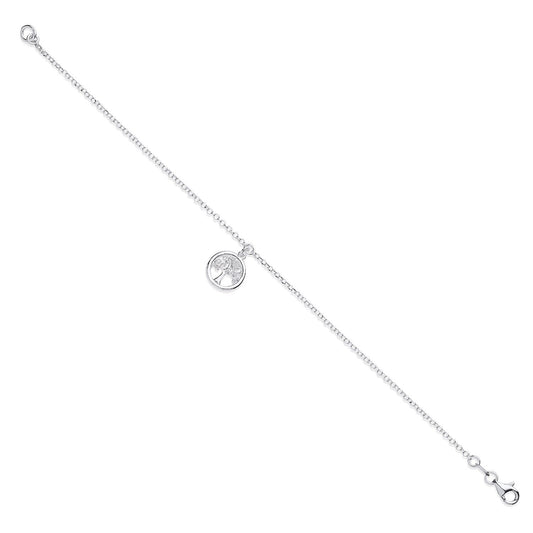 Silver Tree of Life Bracelet/Necklace 16"+2" Extention