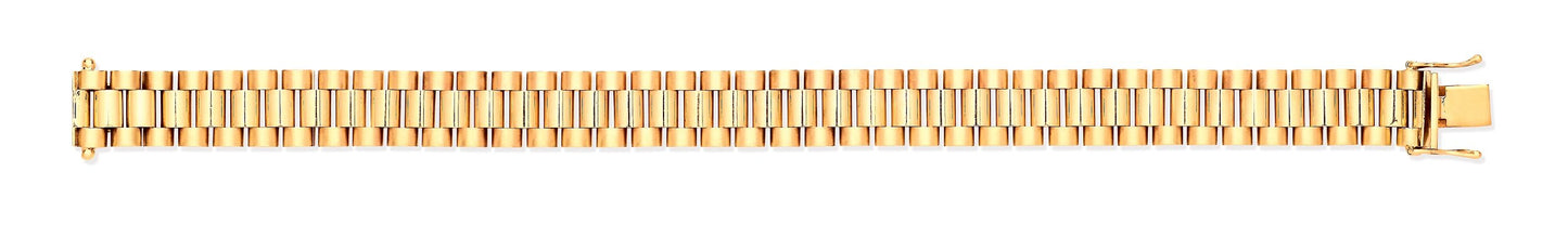 Yellow Gold 14mm Fancy Link Gents Bracelet