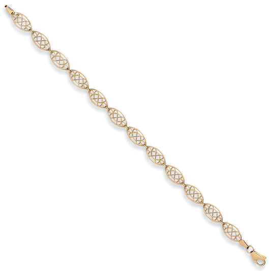 Yellow Gold Celtic Style Bracelet