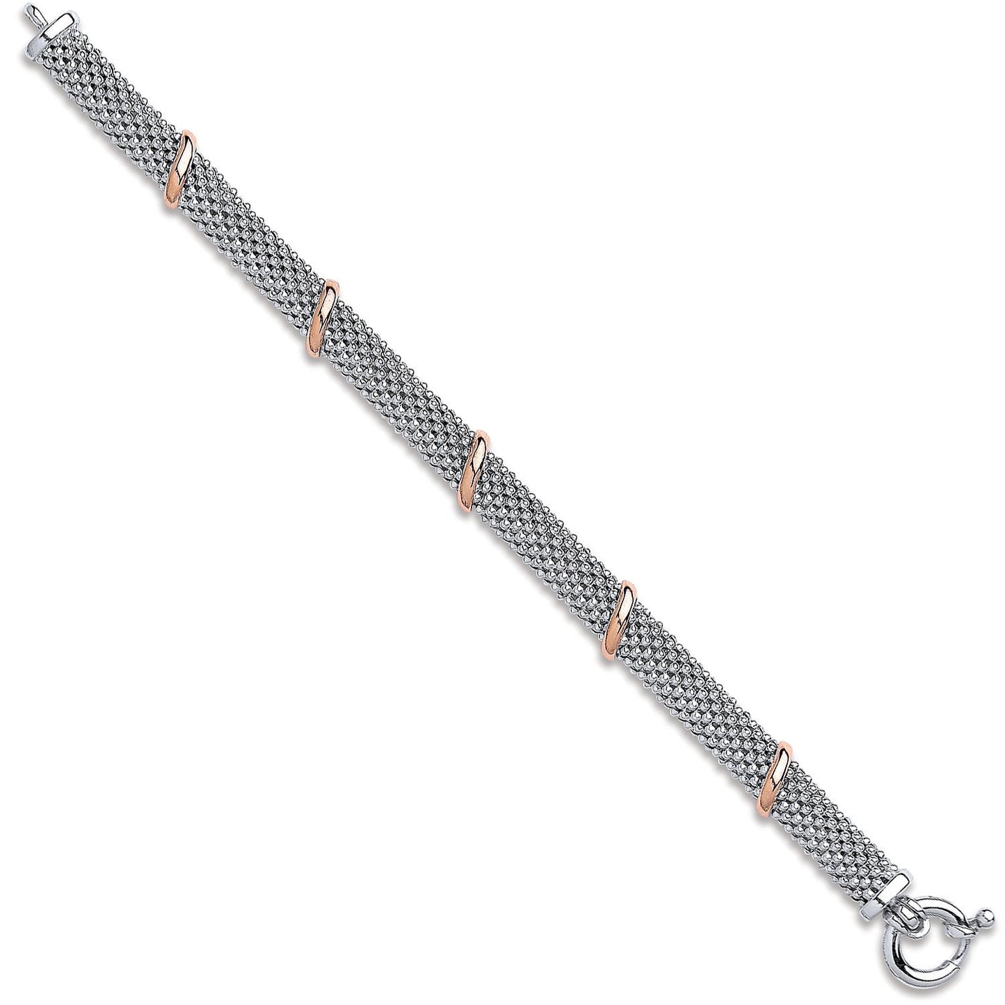 Silver Mesh Ladies Bracelet