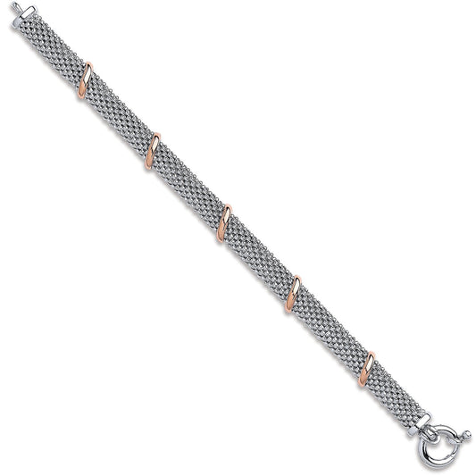 Silver Mesh Ladies Bracelet