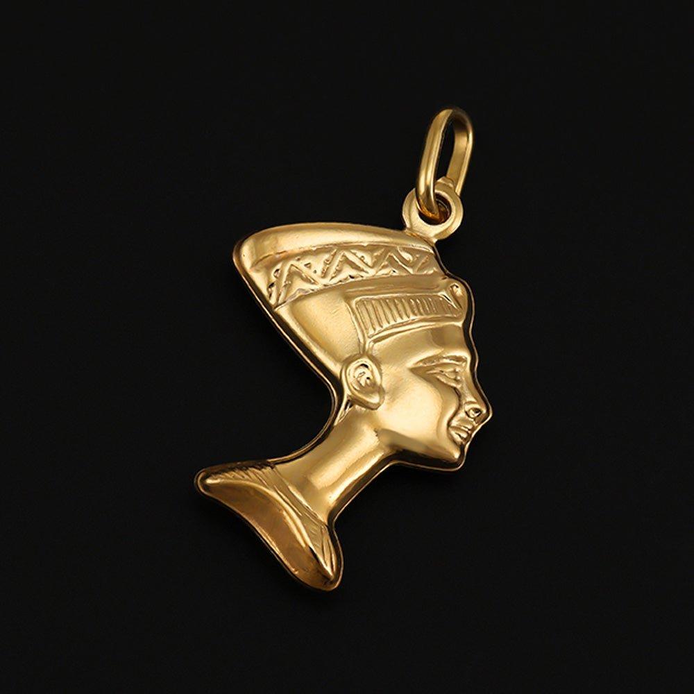 Yellow Gold Small Nefertiti Pendant