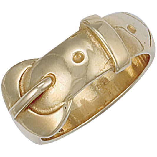 Yellow Gold Buckle Ring (HNN-BCCABD)