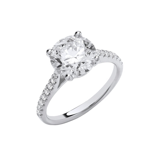 18ct White Gold 2.17ctw Lab Grown Diamond Ring IGI Certified
