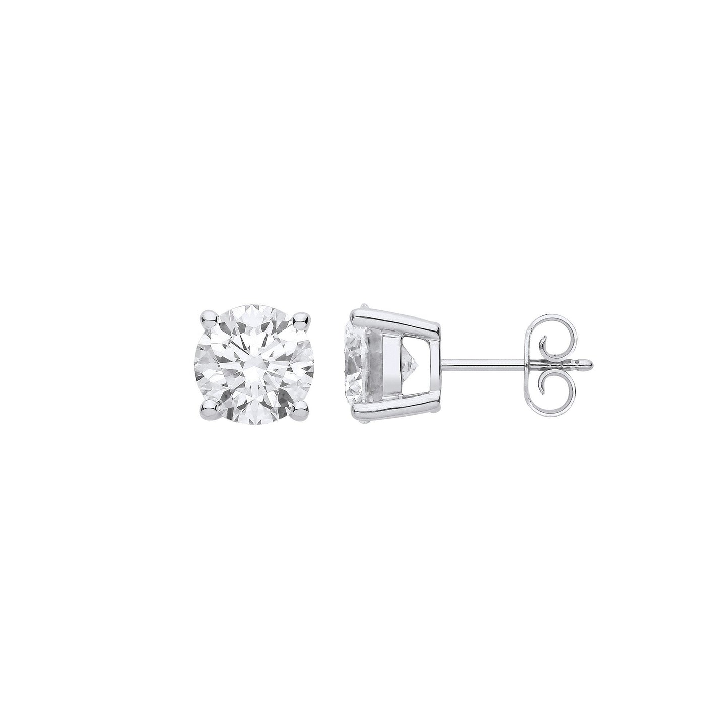 18ct White Gold 3.00ctw Lab Grown Diamond Earrings IGI Certified