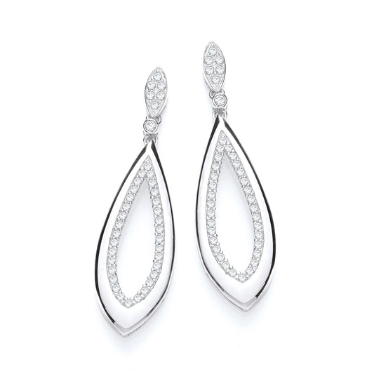 Fancy Pear Cubic Zirconia Drop