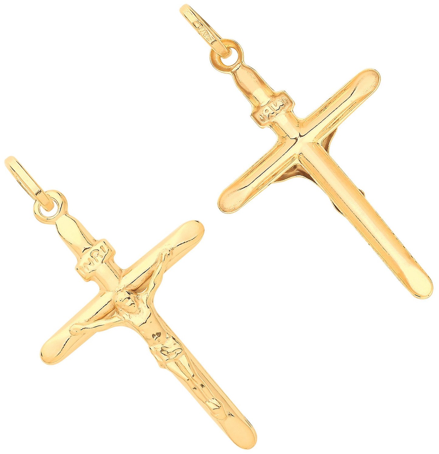 Yellow Gold Crucifix - 20.5mm