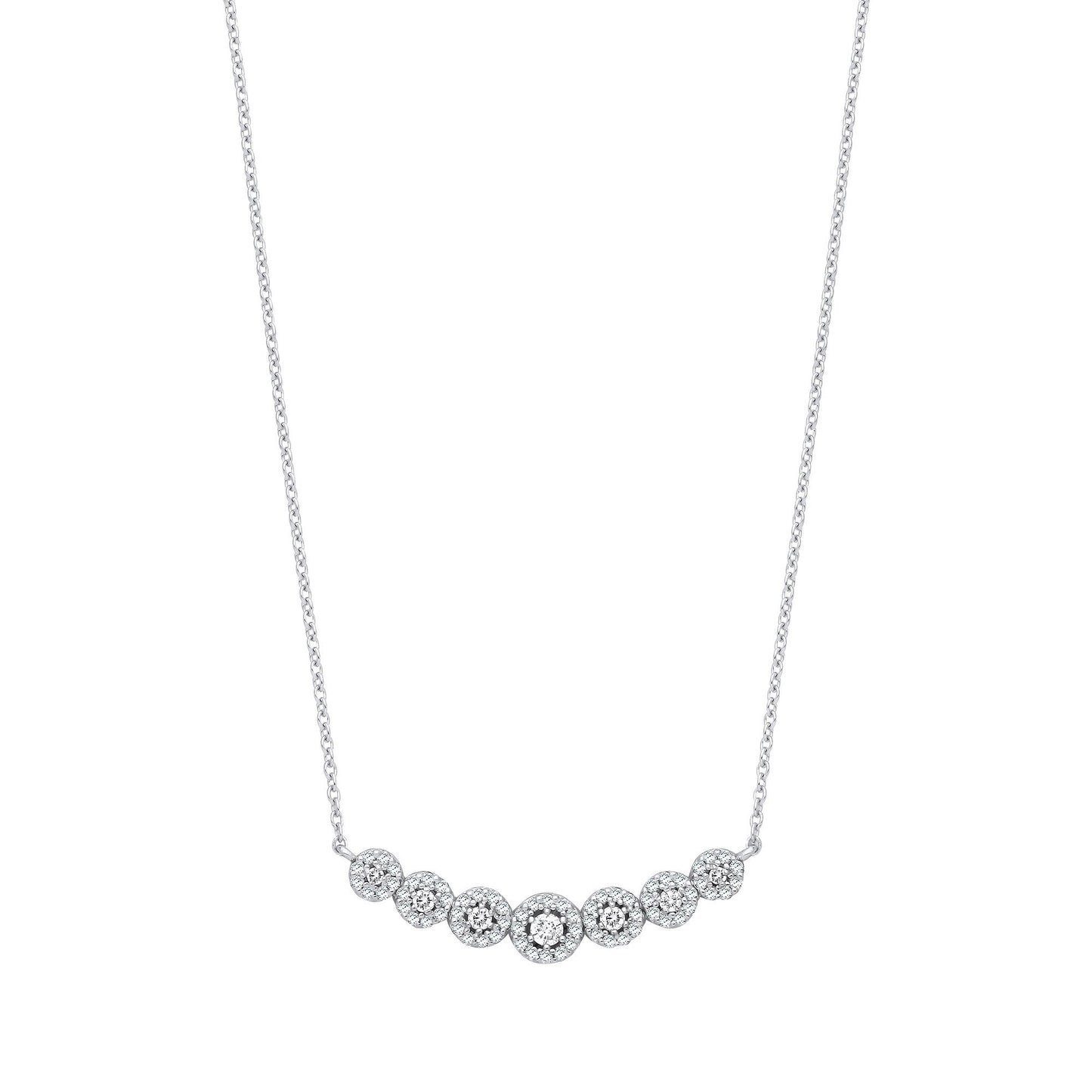 18ct White Gold Necklace 0.50ctw