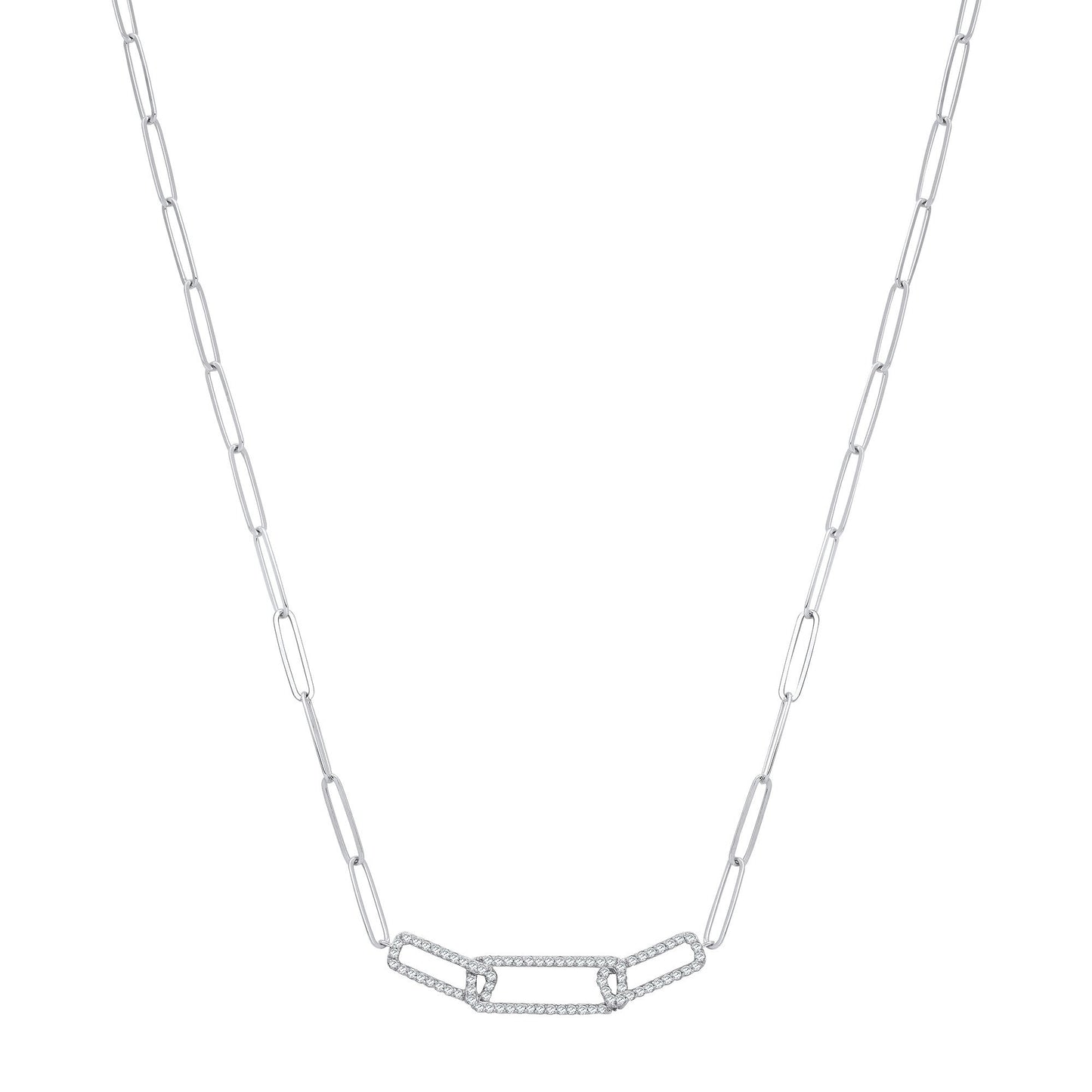 9ct White Gold 0.35ctw Necklace