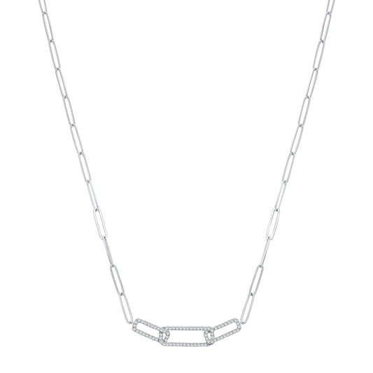 9ct White Gold 0.35ctw Necklace