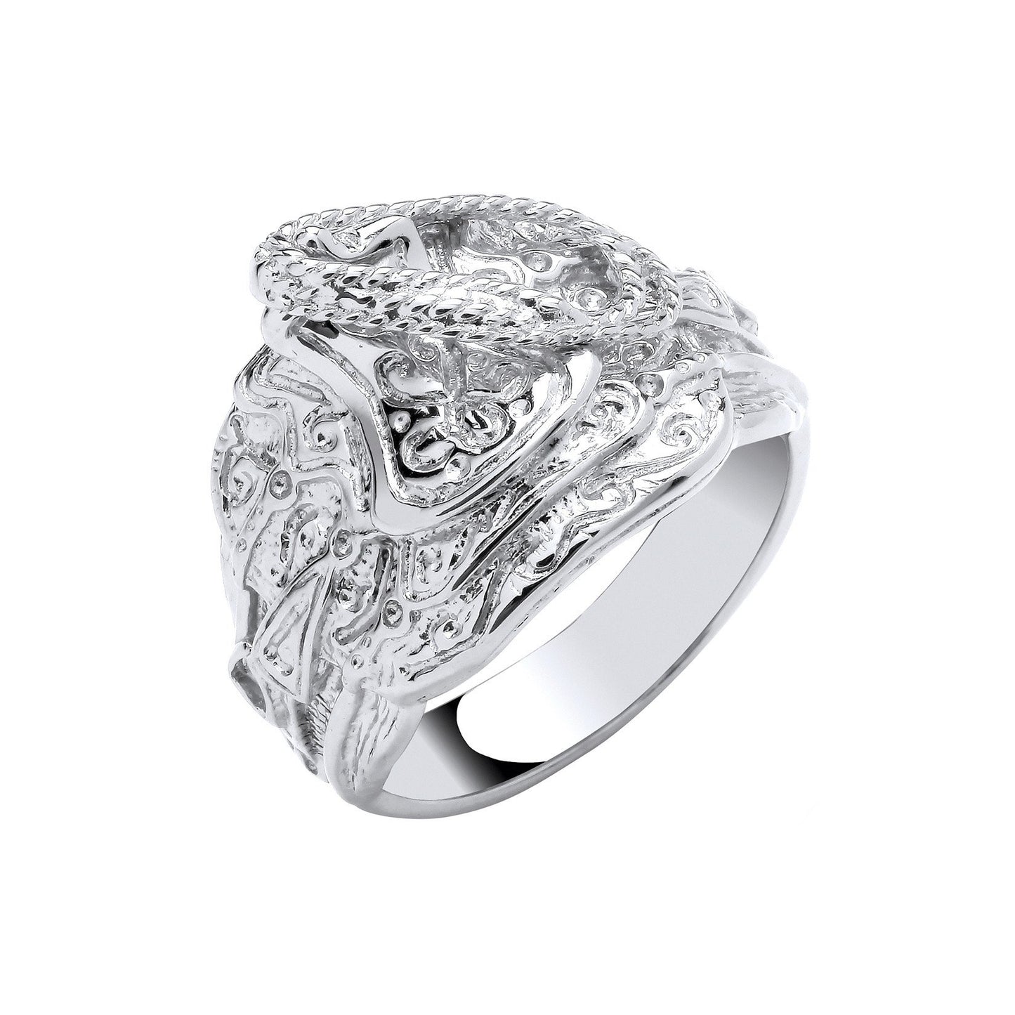 Silver Gents Saddle Ring (HNN-27ED47)