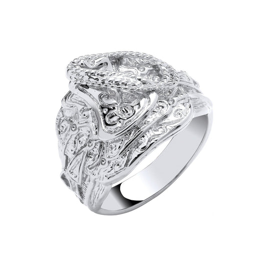 Silver Gents Saddle Ring (HNN-27ED47)