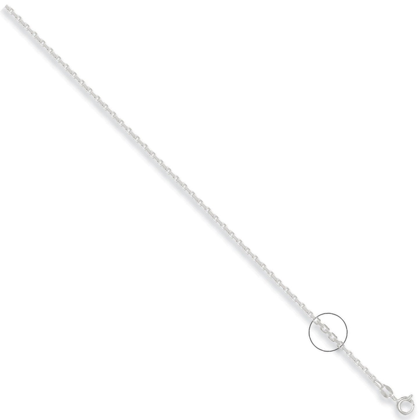 Silver 2.2mm Diamond Cut Belcher Chain