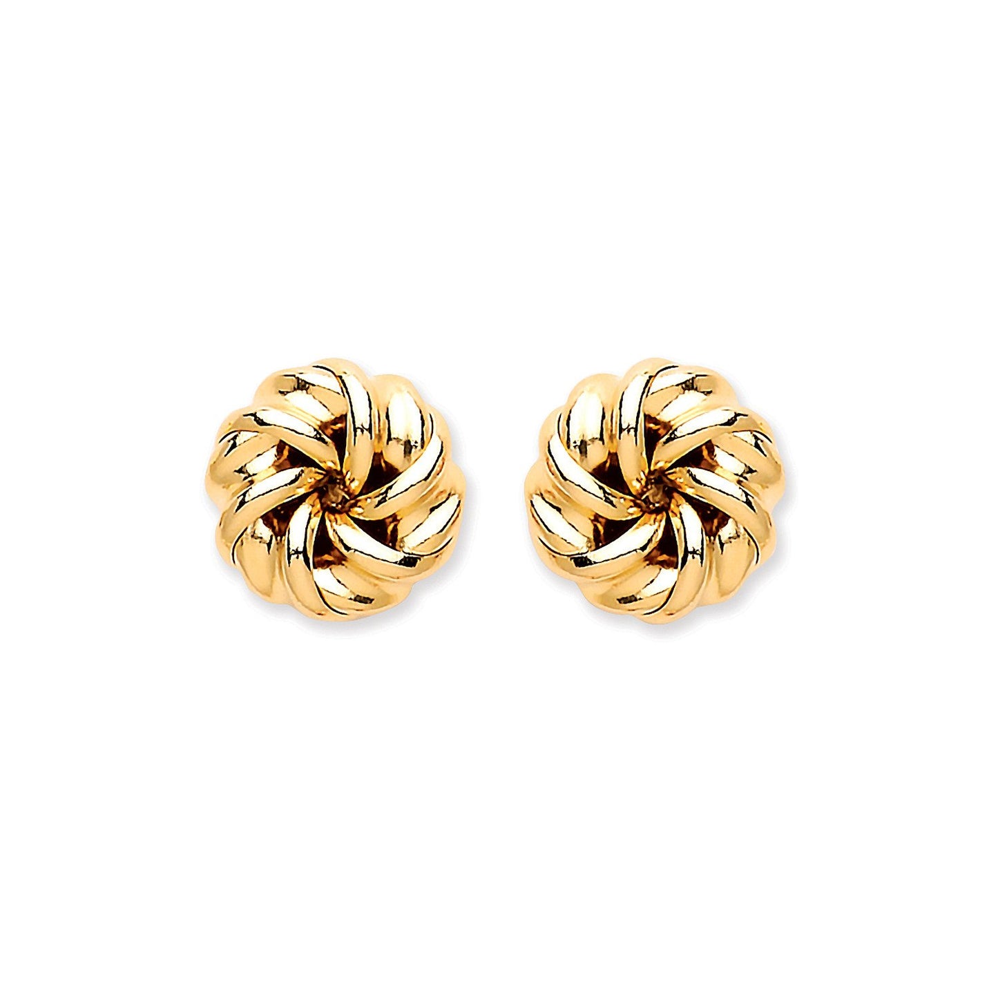 9ct Yellow Gold Tight Knot Studs