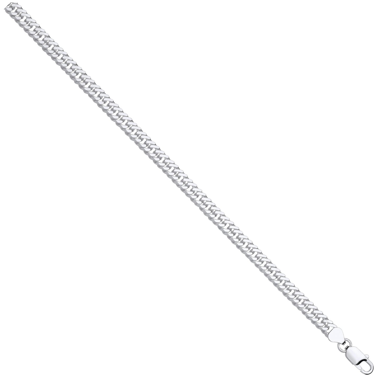 Silver Double Curb 6.6mm Chain