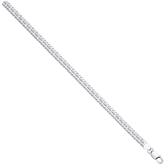 Silver Double Curb 6.6mm Chain