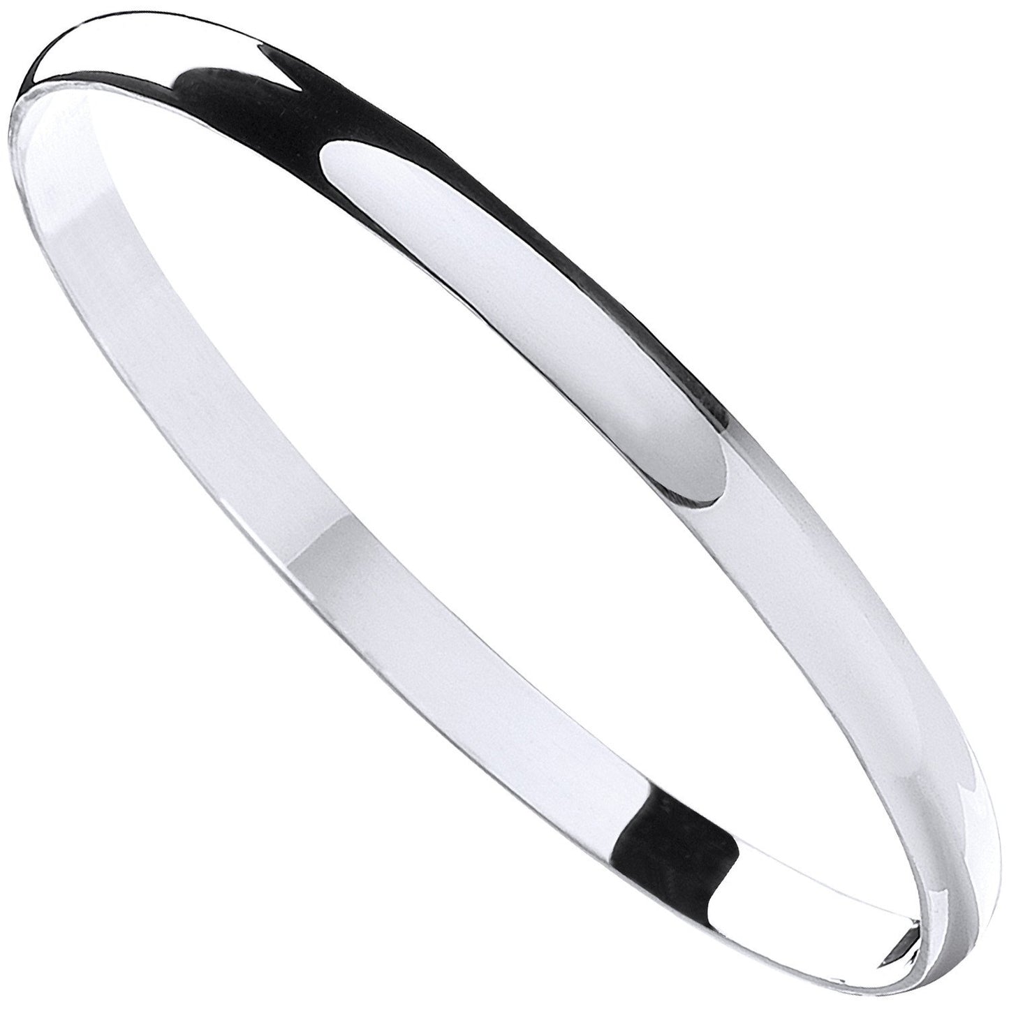 Silver 6mm D-Shaped Slave Bangle