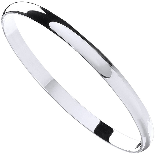 Silver 6mm D-Shaped Slave Bangle