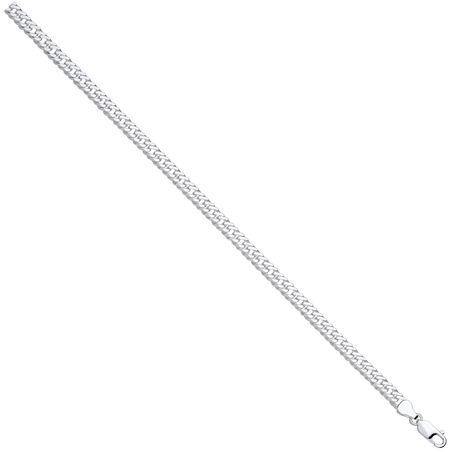 Silver Double Curb 5.5mm Chain