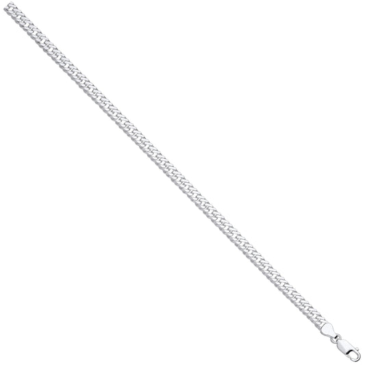 Silver Double Curb 5.5mm Chain