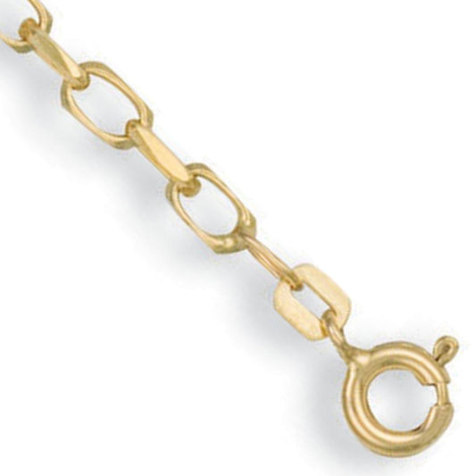 Y/G 2.8mm Diamond Cut Oval Belcher Chain