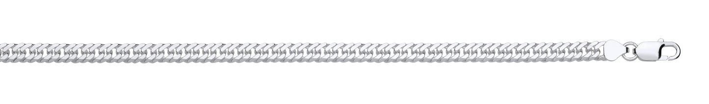 Silver Double Curb 6.6mm Chain