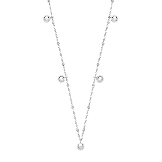 Silver Ball Necklace