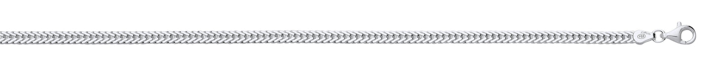 Silver 4mm Foxtail Chain