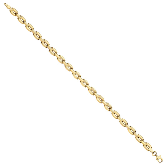 Y/G Panther Link Ladies Bracelet