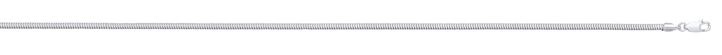 Silver 2.3mm Square Snake Chain