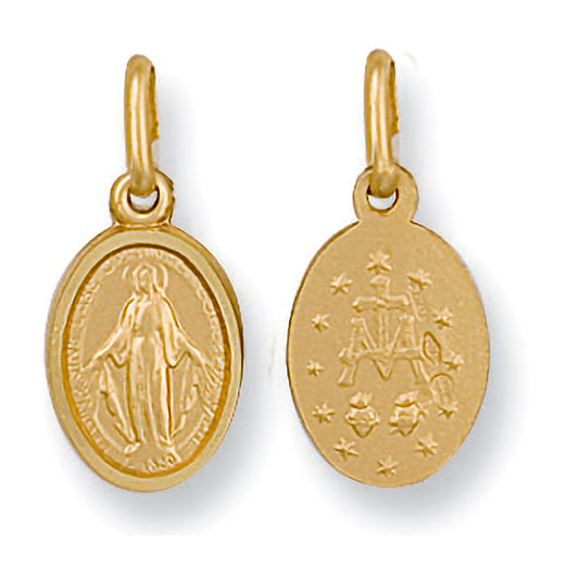 Yellow Gold Miraculous Medallion Pendant -  9.4mm