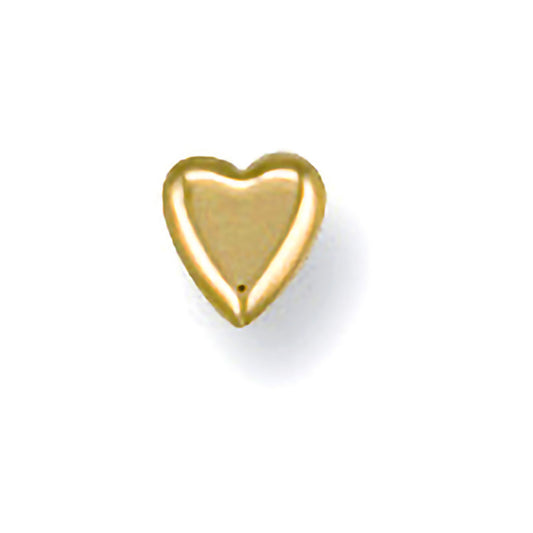 Y/G Heart Nose Stud