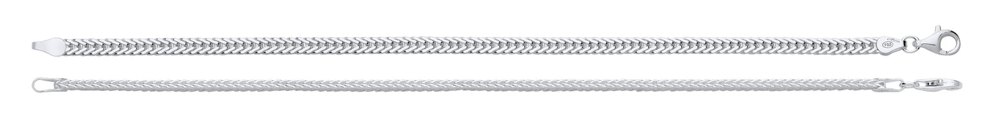 Silver 4mm Foxtail Chain