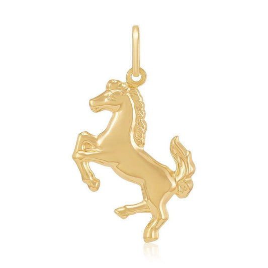 Yellow Gold Horse Pendant