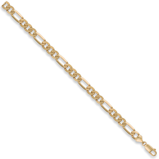 Yellow Gold 7.1mm Figaro Chain