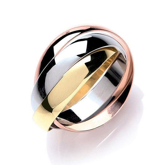 YW & R/G 4mm Russian Wedding Band