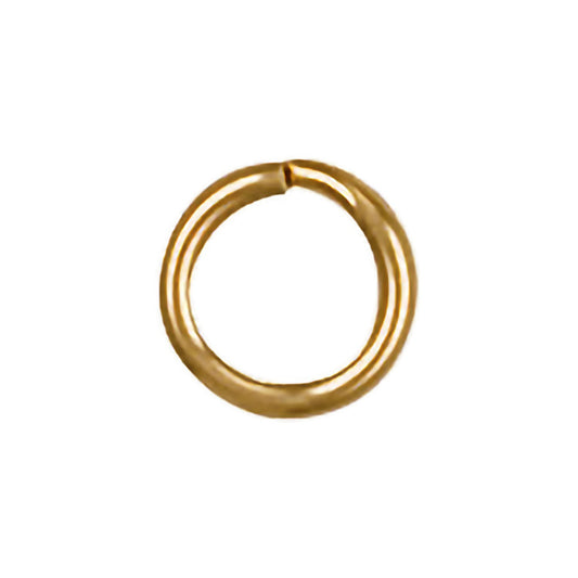 Yellow Gold 7mm Split Ring (Pack of 6)